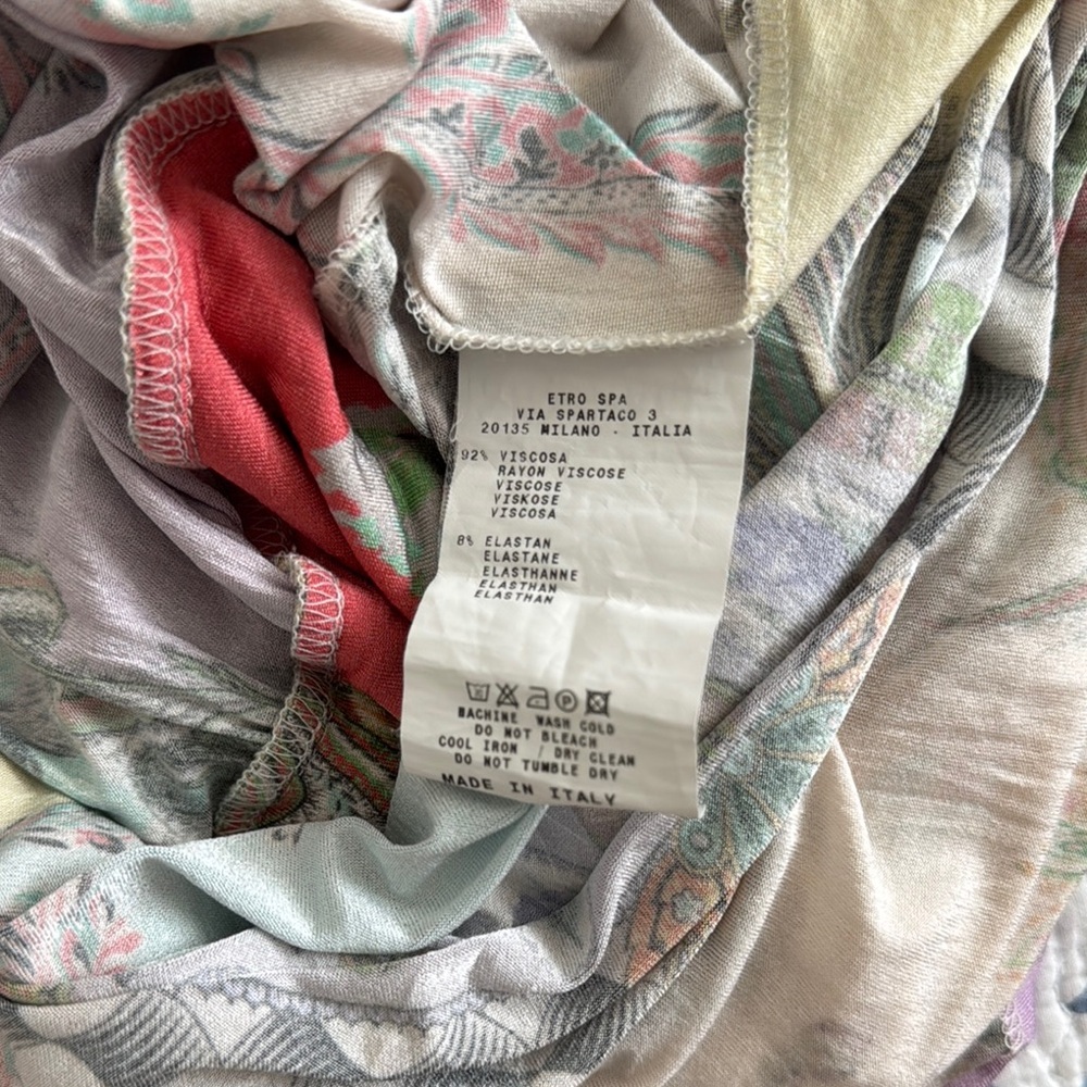 Etro Patterned Ruched Midi Sundress - Picture 6 of 8